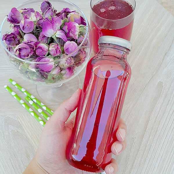 تصویر 1 از گل محمدی شربتی تازه با خواص طبیعی برای تهیه نوشیدنی و آرامش بدن